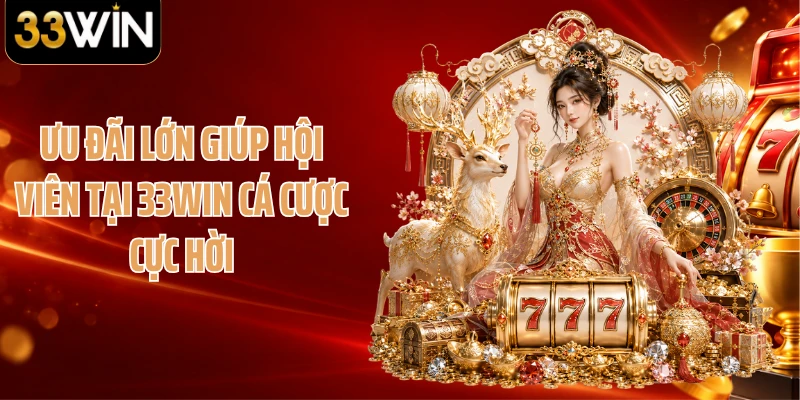 Ưu đãi lớn giúp hội viên tại 33WIN cá cược cực hời